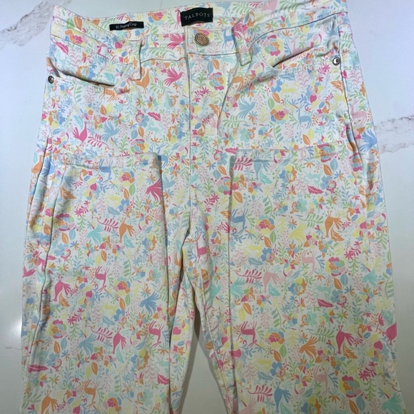 🥳🫆$6 EACH! Talbots women’s Jagging crop jeans & Heritage Turquoise, 8, 2 pairs - Picture 11 of 11